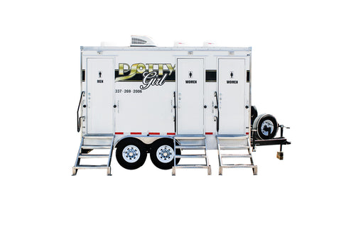 3 Station Rich Restroom Trailer Rental