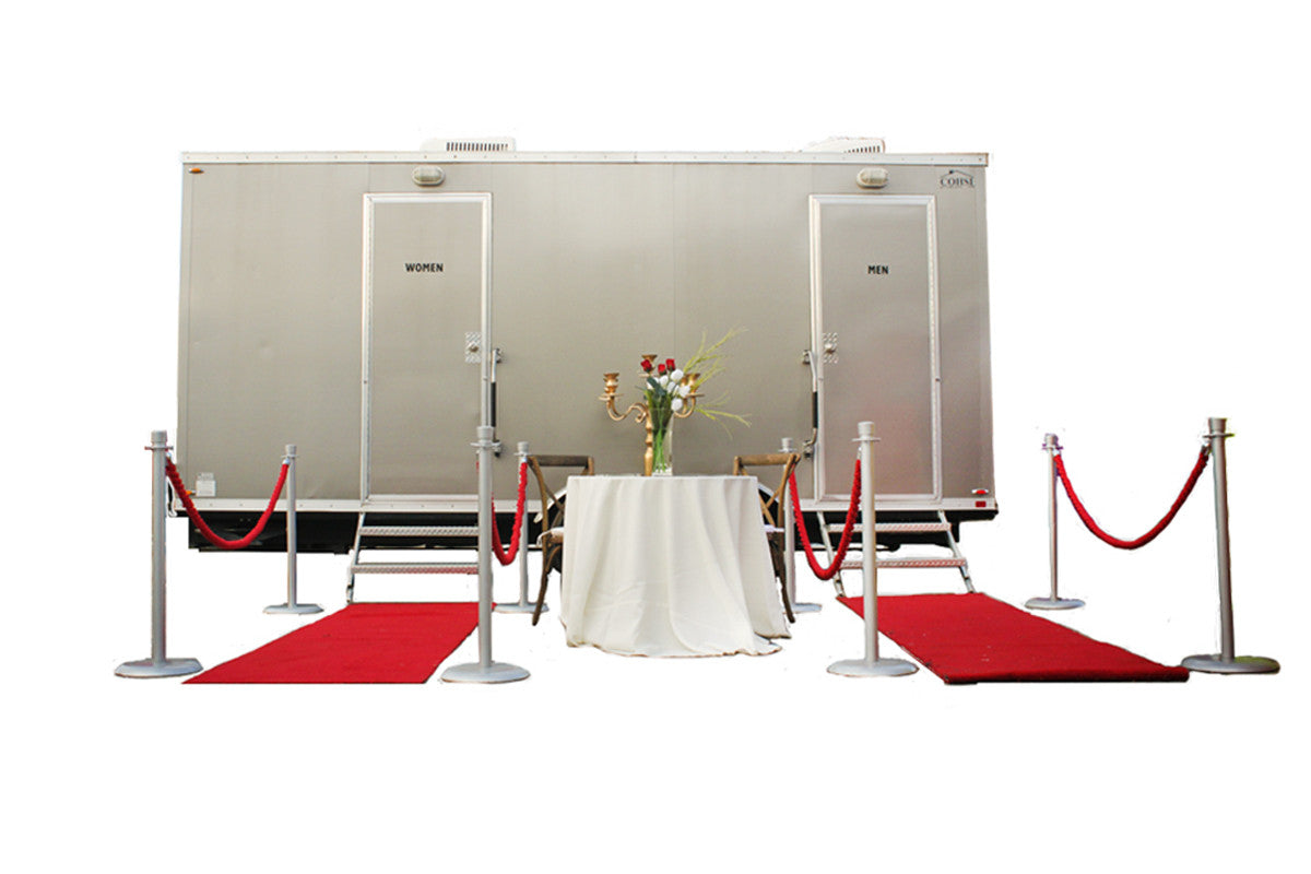 7 Station Comforts of Home Luxury Restroom Trailer Rental - PottyGirl